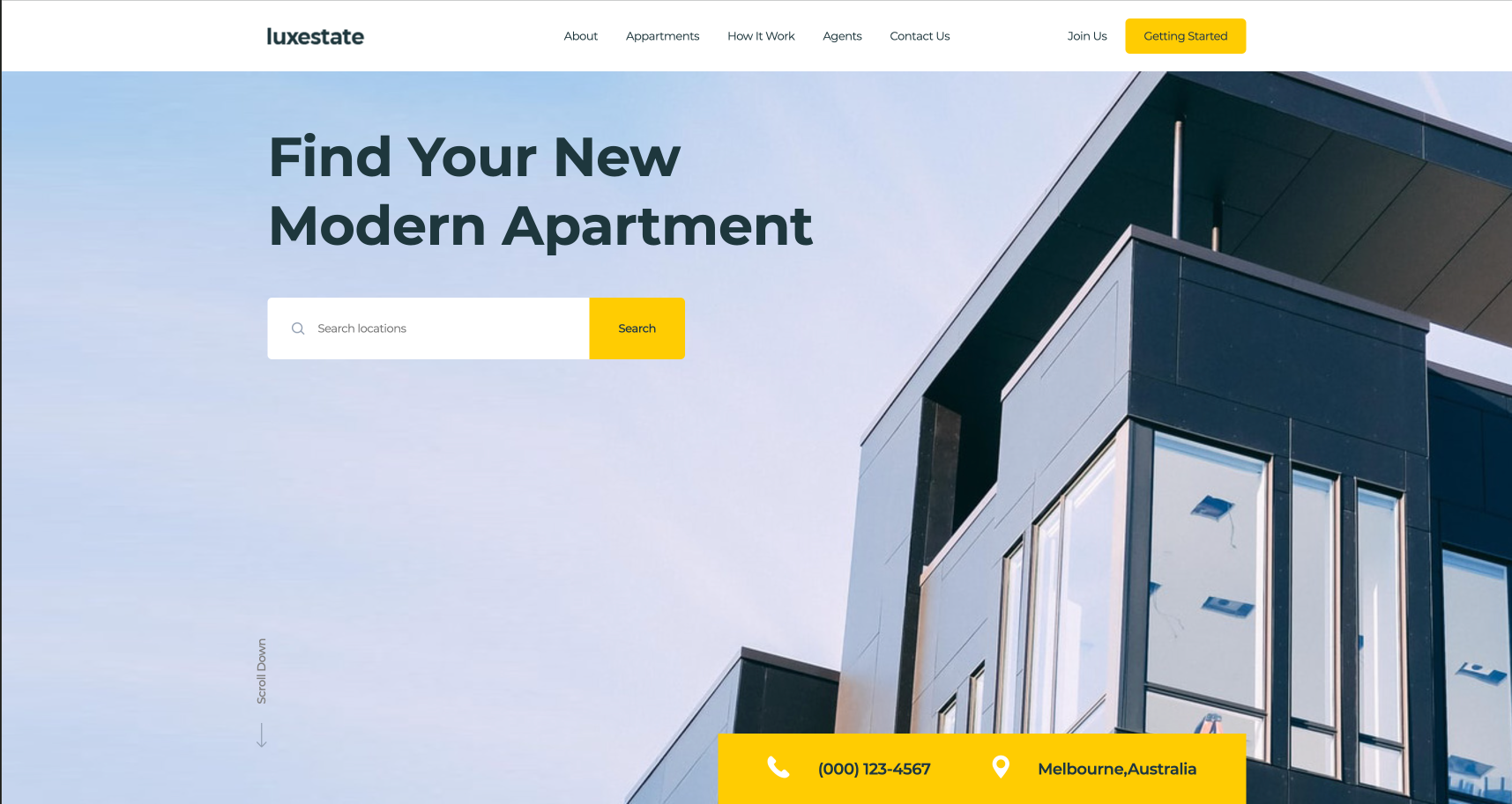 Luxestate Landing Page